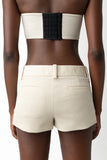 Bruna Wool Shorts - Cream