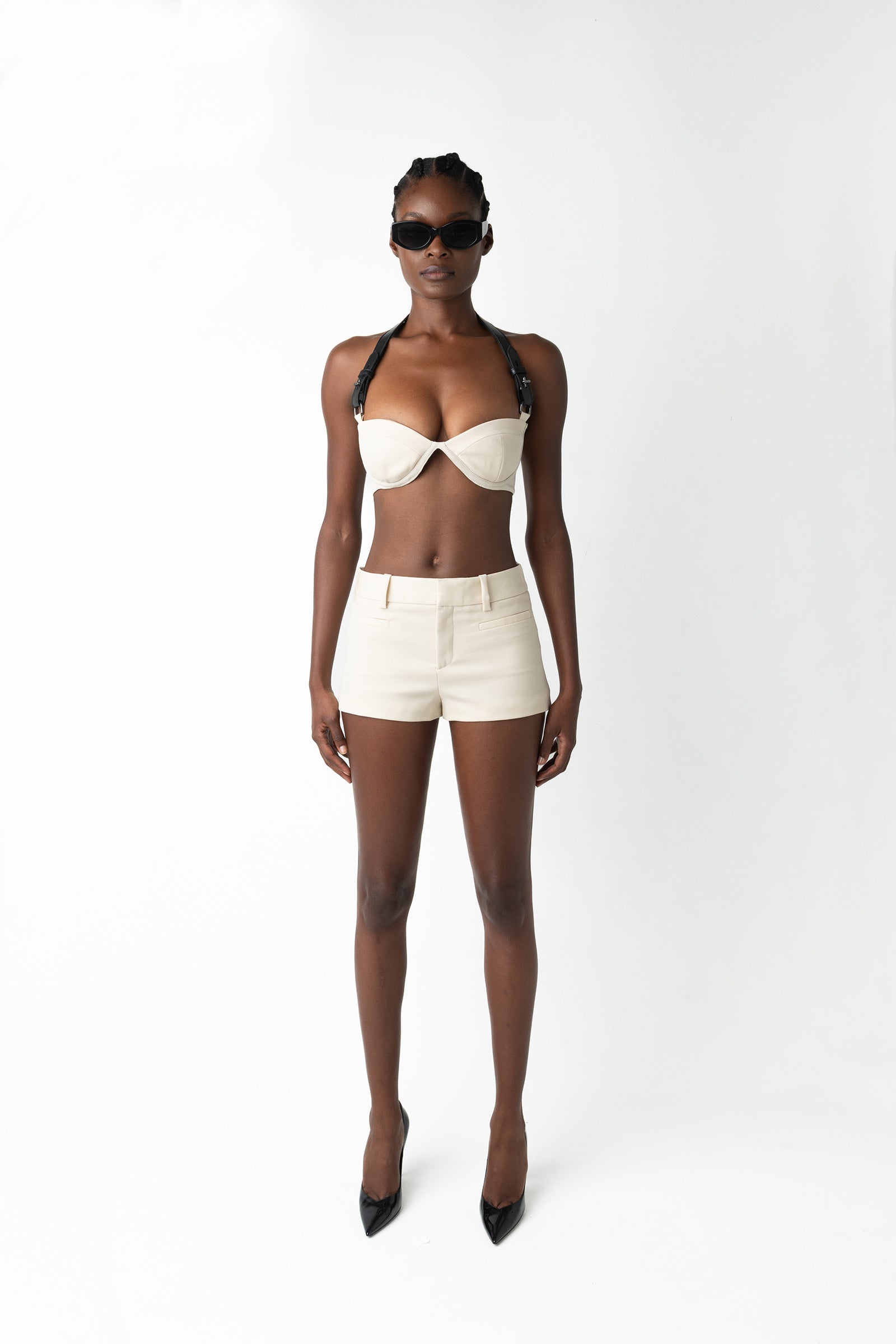 Bruna Wool Shorts - Cream