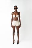 Bruna Wool Shorts - Cream