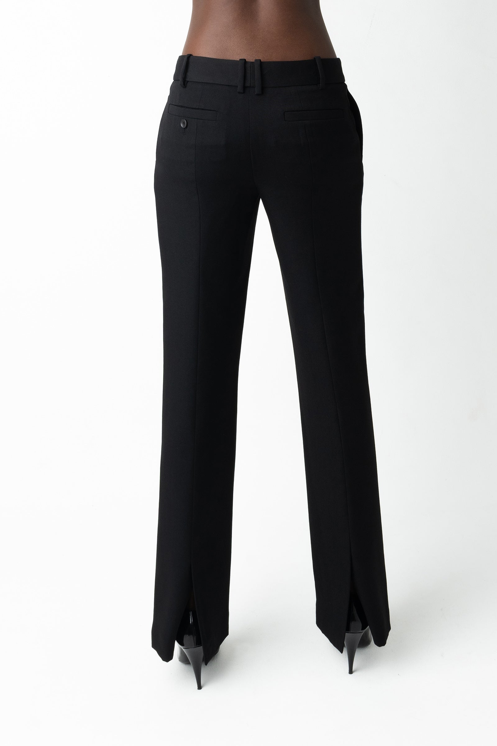 Cindy Wool Trousers - Black