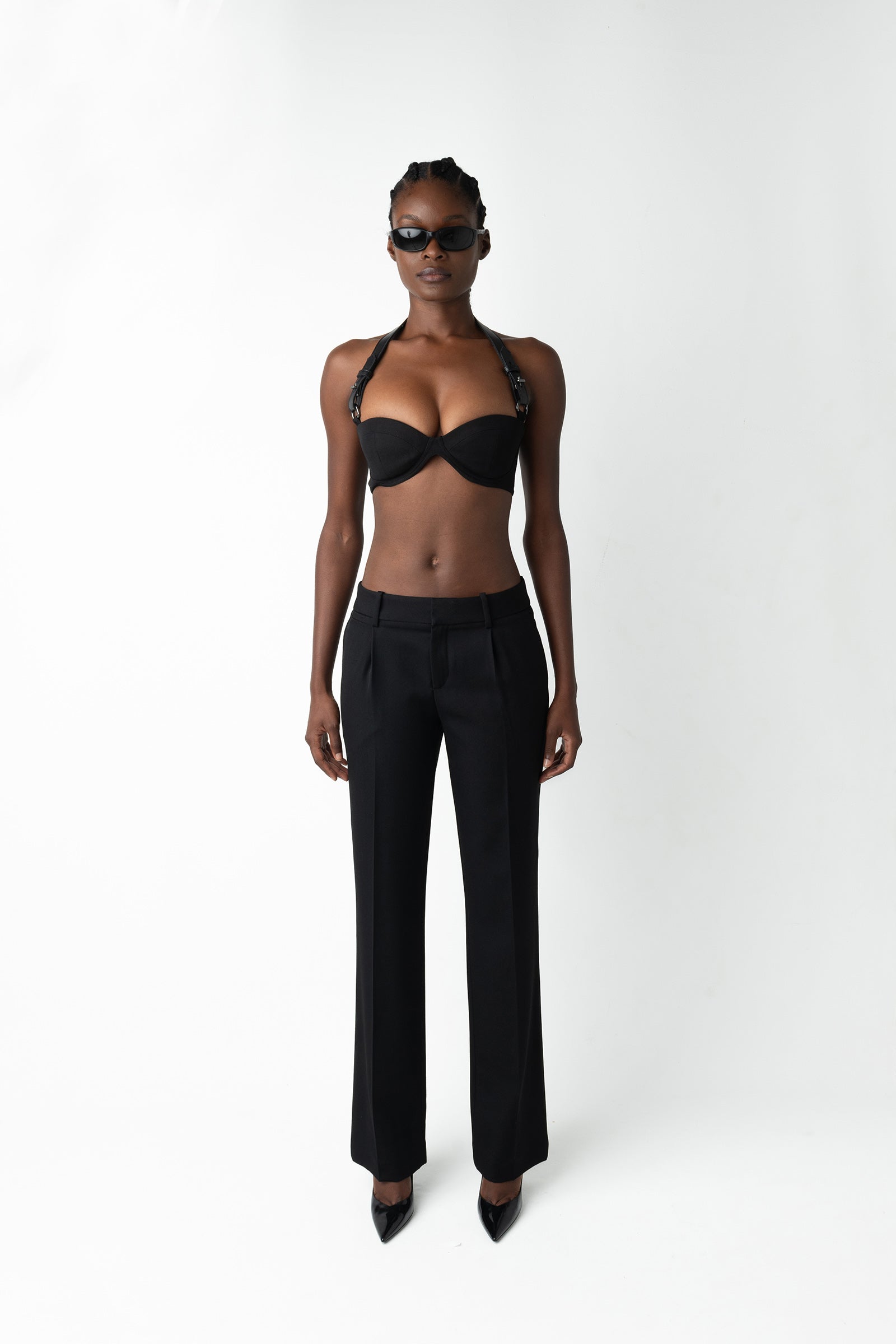 Cindy Wool Trousers - Black