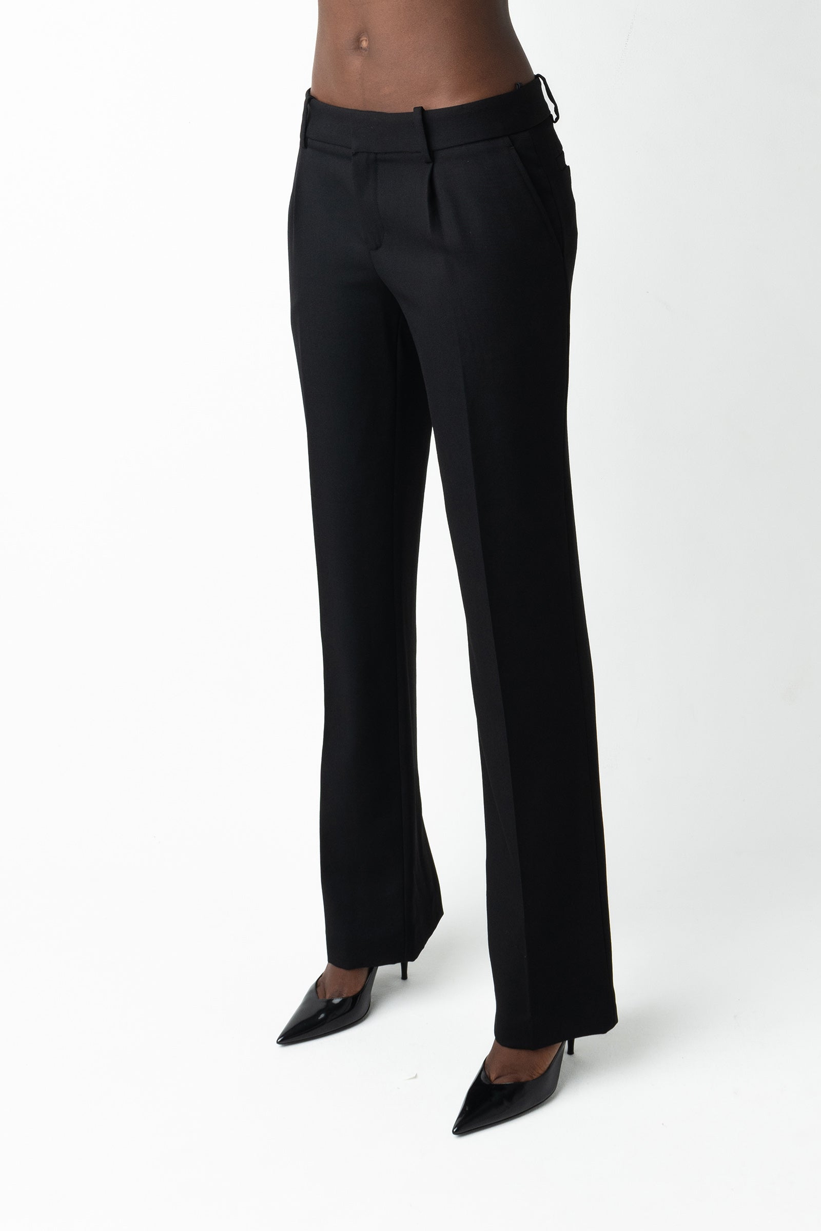 Cindy Wool Trousers - Black