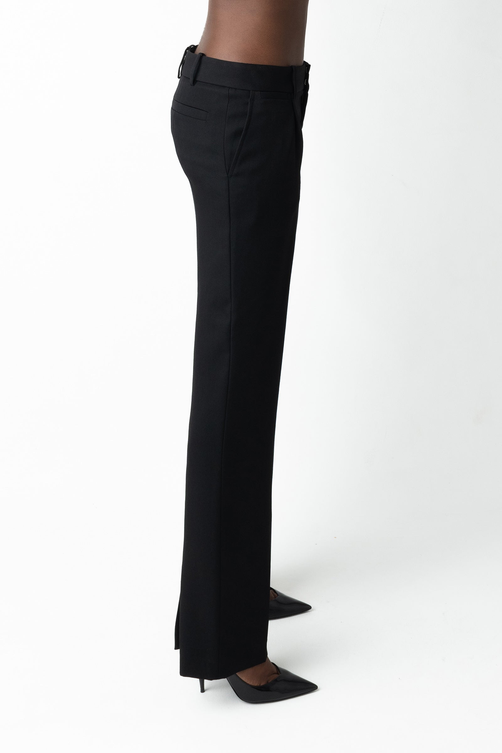 Cindy Wool Trousers - Black
