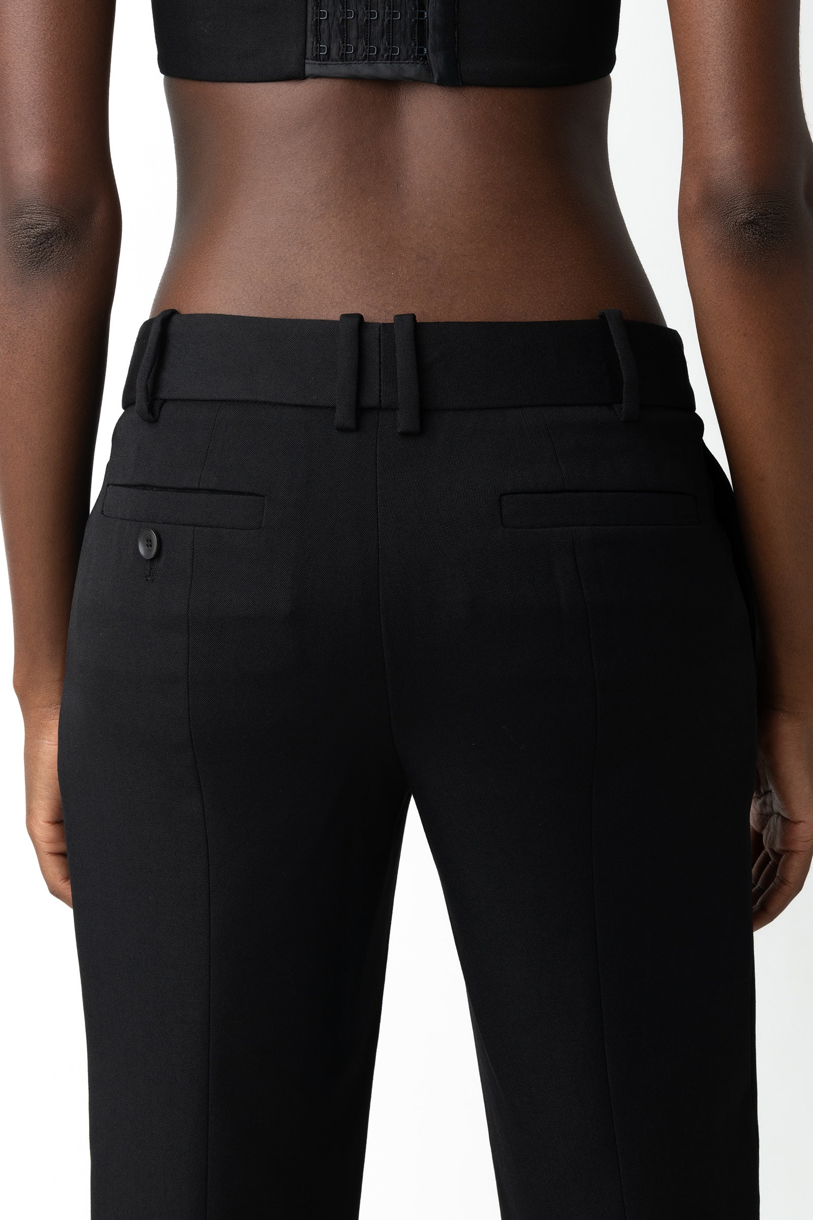 Cindy Wool Trousers - Black
