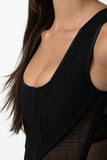 Florence Corset Top - Black