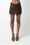 Emma Mini Skirt - Chocolate