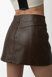 Emma Mini Skirt - Chocolate