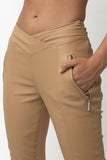 Paige Leather Pant - Latte