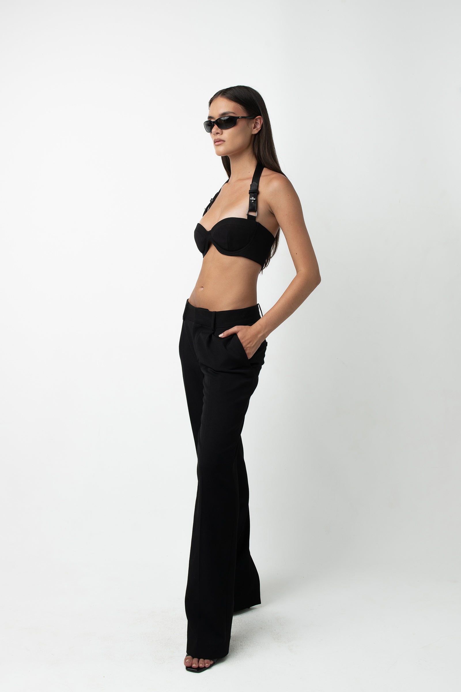 Kim Wool Bralette - Black