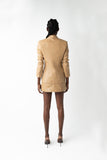 Alethia Leather Jacket - Latte