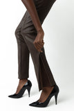 Paige Leather Pant - Chocolate