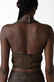 Brook Bib Top - Chocolate