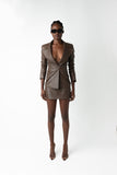 Alethia Leather Jacket - Chocolate