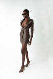 Alethia Leather Jacket - Chocolate
