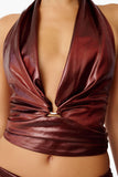 Gabrielle Halter Top - Wine
