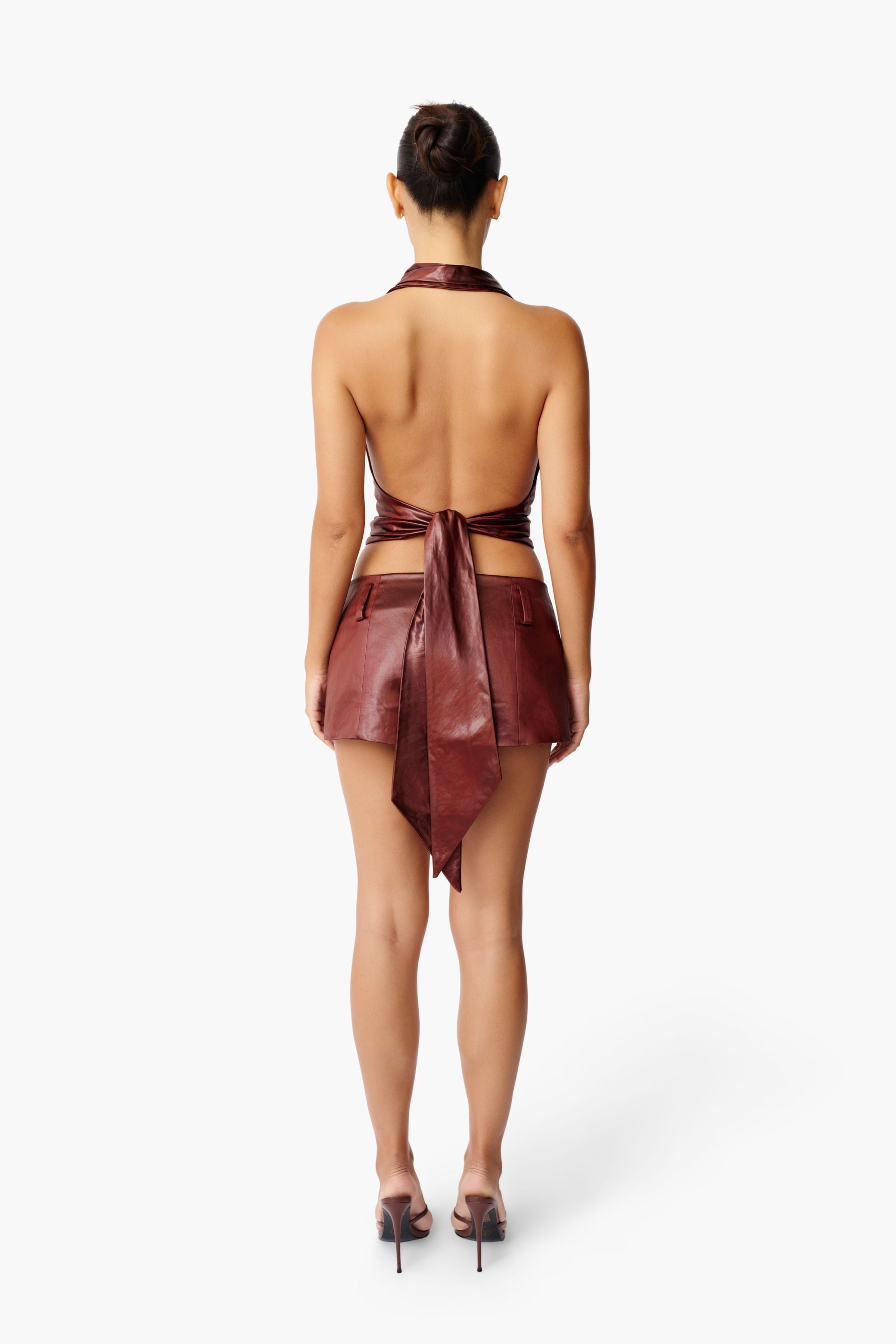 Gabrielle Halter Top - Wine