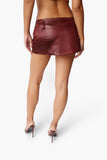 Yasmin Mini Skirt - Wine