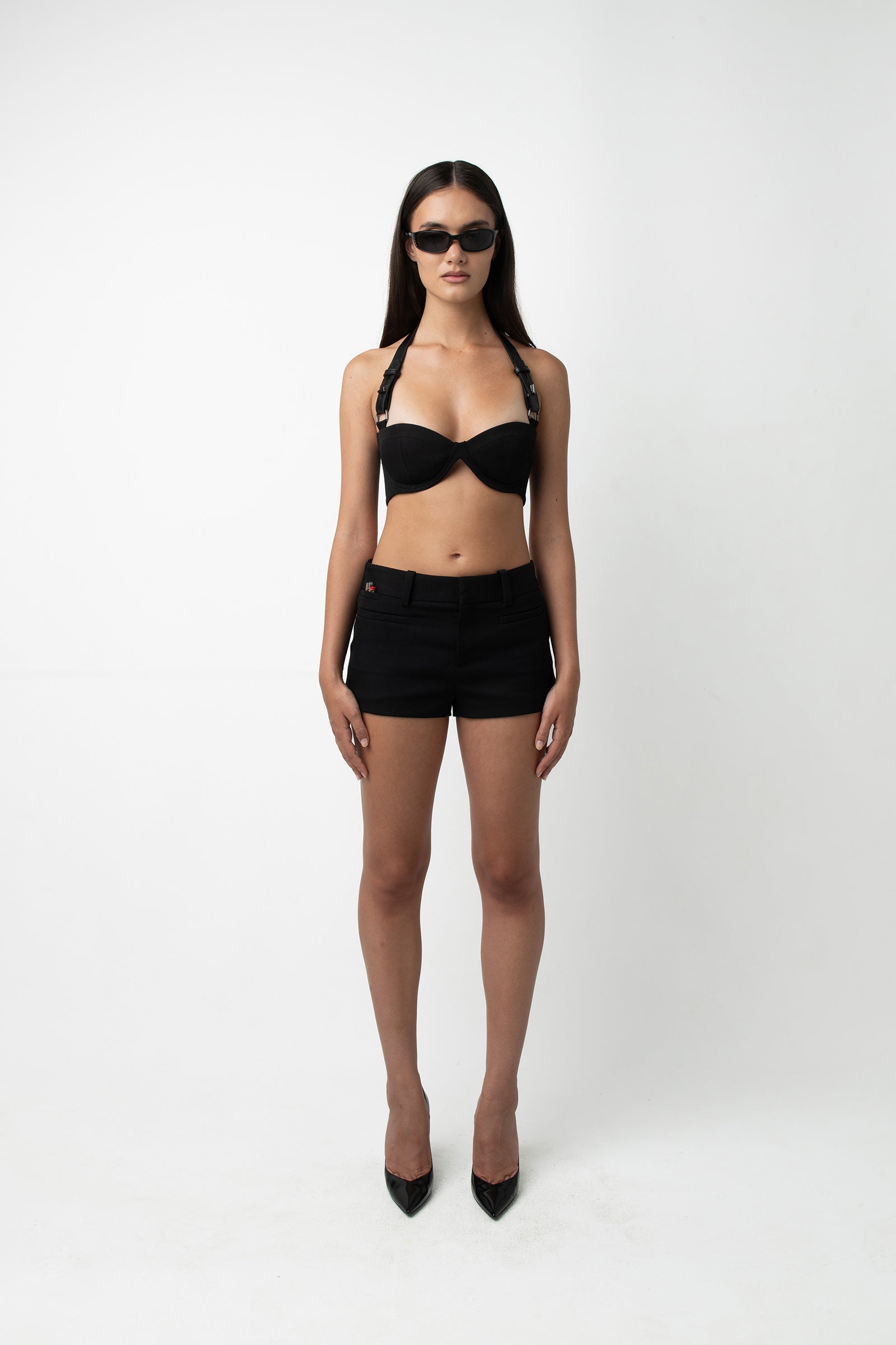 Bruna Wool Shorts - Black