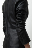 Alethia Leather Jacket - Caviar