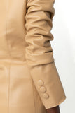 Alethia Leather Jacket - Latte